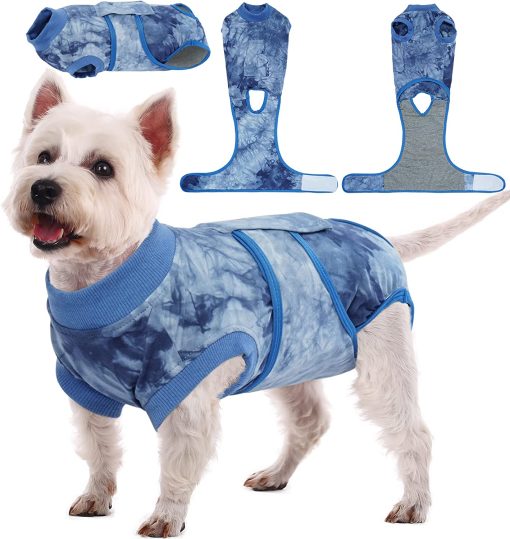 Dog Recovery Suit After Surgery, Tie Dye Pet Recovery Shirt Doggy Cats Bodysuits